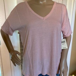 Lucky Brand Burnout V-Neck Tee T-Shirt Size XS NWT
